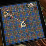 To My Beautiful Soulmate Necklace In Your Eyes I Have Found My Home Clan MacBeth Ancient Tartan Wishbone Dancing Necklace