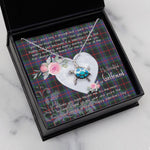 Sea Turtle Necklace Gift for My Beautiful Girlfriend Valentines Necklace Clan Nairn Tartan Blue Turtle Necklace