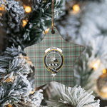 Scotstee Shop - Scotstee Shop Ornament The Craig Clan Tartan Crest Star Ceramic Ornament Christmas Gift