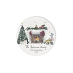 Scotstee Shop - Personalize Name Family New Home For The Holidays Moving Announcement Christmas Ceramic Ornament