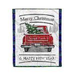 Tartan Blanket Vintage Red Truck with Christmas Tree Family Scottish Clan Sempill plaid blanket, red plaid blanket, buffalo plaid blanket, green plaid blanket, plaid fleece blanket, blue plaid blanket, red tartan blanket, tartan plaid blanket, black and white plaid blanket, , christmas plaid blanket, orange plaid blanket, tartan plaid throw blanket, pink plaid blanket, brown plaid blanket, buffalo check blanket