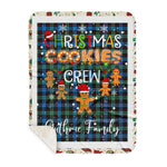 Personalized Gift Tartan Plaid Blanket Clan Guthrie Modern With Christmas Cookie Baking Crew Christmas Gift Sherpa Blanket, tartan sherpa blanket,buffalo plaid sherpa blanket,christmas sherpa blanket,Christmas Throw Blanket,green plaid sherpa blanket,green sherpa blanket