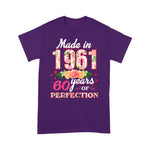 Womens Made In 1961 Design 60 Years Old 60th Birthday Gift Birthday Shirt 60th birthday gifts - Scotstee Shop