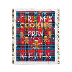Personalized Gift Tartan Plaid Blanket Clan MacTavish With Christmas Cookie Baking Crew Christmas Gift Blanket, Plaid Blanket, Christmas Fleece Blanket, Christmas Blanket, Tartan Blanket, Scottish Blanket, Scotland Blanket, Family Name Blanket, Custom Blanket, Personalized Blanket