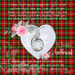 Rising Phoenix Necklace - Valentine Necklace Clan Boyd Tartan Gift for Girlfriend, Gift for My Wife Rising Phoenix Necklace