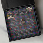 To My Beautiful Soulmate Necklace In Your Eyes I Have Found My Home Clan Nairn Tartan Crown Pendant Necklace