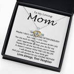Cross Dancing Necklace - To My Loving Mom - Important Person In My Life Mother's Day Gift From Daughter Necklace