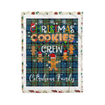 Personalized Gift Tartan Plaid Blanket Clan Colquhoun Ancient With Christmas Cookie Baking Crew Christmas Gift Blanket, Plaid Blanket, Christmas Fleece Blanket, Christmas Blanket, Tartan Blanket, Scottish Blanket, Scotland Blanket, Family Name Blanket, Custom Blanket, Personalized Blanket