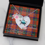 Sea Turtle Necklace Gift for My Beautiful Girlfriend Valentines Necklace Clan Nicolson Ancient Tartan Blue Turtle Necklace
