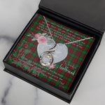Rising Phoenix Necklace - Valentine Necklace Clan Kerr Modern Tartan Gift for Girlfriend, Gift for My Wife Rising Phoenix Necklace