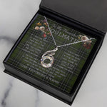 To My Beautiful Soulmate Necklace In Your Eyes I Have Found My Home Clan MacLean Hunting Tartan Rising Phoenix Necklace