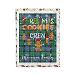 Fleece Blanket - Personalized Gift Tartan Plaid Blanket Clan Morrison Ancient With Christmas Cookie Baking Crew Christmas Gift Fleece Blanket
