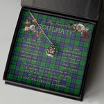 To My Beautiful Soulmate Necklace In Your Eyes I Have Found My Home Clan Graham of Menteith Tartan Crown Pendant Necklace