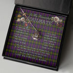 To My Beautiful Soulmate Necklace In Your Eyes I Have Found My Home Clan Hewitt Tartan Crown Pendant Necklace