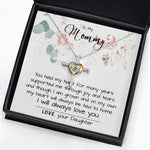 Mom Necklace, To My Mom Necklace Card – Alluring Beauty Necklace – Jewelry For Mom Gifts, Mother's Day Cross Necklace