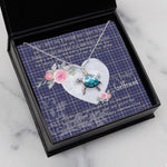 Sea Turtle Necklace Gift for My Beautiful Girlfriend Valentines Necklace Clan Fleming Tartan Blue Turtle Necklace