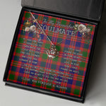 To My Beautiful Soulmate Necklace In Your Eyes I Have Found My Home Clan MacIntyre Tartan Crown Pendant Necklace