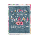 Scotstee Shop - Fleece Blanket - Grammy Mother's Day Gifts Happiness Is Being A Grammy Gifts Fleece Blanket