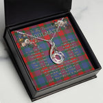 To My Beautiful Soulmate Necklace In Your Eyes I Have Found My Home Clan Mar Tartan Rising Phoenix Necklace
