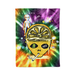 Scotstee Shop - Scotstee Shop Blanket Alien Lemon Rainbow Hippie Fleece Blanket