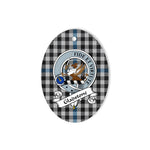 Gladstone Scottish Clan Badge Plaid Ornament Gift. Christmas Tree Ornament Gladstone Tartan Ornament,  ceramic ornament, personalized christmas ornaments, christmas tree ornaments, christmas door decorations, Plaid Ornament, Tartan Ceramic Ornament