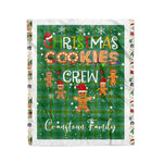 Personalized Gift Tartan Plaid Blanket Clan Cranstoun Ancient With Christmas Cookie Baking Crew Christmas Gift Blanket, Plaid Blanket, Christmas Fleece Blanket, Christmas Blanket, Tartan Blanket, Scottish Blanket, Scotland Blanket, Family Name Blanket, Custom Blanket, Personalized Blanket