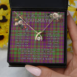To My Beautiful Soulmate Necklace In Your Eyes I Have Found My Home Clan MacIntyre Of Glenorchy Tartan Wishbone Dancing Necklace