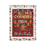 Personalized Gift Tartan Plaid Blanket Clan Gordon of Abergeldie With Christmas Cookie Baking Crew Christmas Gift Blanket, Plaid Blanket, Christmas Fleece Blanket, Christmas Blanket, Tartan Blanket, Scottish Blanket, Scotland Blanket, Family Name Blanket, Custom Blanket, Personalized Blanket