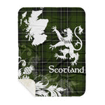 Sherpa Blanket - Tartan Blanket Thistle and Lion Scottish Clan MacLean Hunting Plaid Blanket, plaid sherpa blanket queen,purple sherpa blanket,queen sherpa blanket,queen size sherpa blanket,red sherpa blanket,scottish tartan blankets,sherpa blanket,sherpa christmas blanket