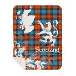 Sherpa Blanket - Tartan Blanket Thistle and Lion Scottish Clan MacLachlan Ancient Plaid Blanket, plaid sherpa blanket queen,purple sherpa blanket,queen sherpa blanket,queen size sherpa blanket,red sherpa blanket,scottish tartan blankets,sherpa blanket,sherpa christmas blanket