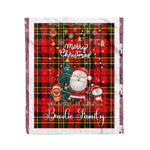 Personalized Gift Tartan Plaid Blanket Clan Brodie With Funny Santa Snowman Reindeer Merry Christmas Fleece Blanket, Home Living Room, Plaid Blanket, Tartan Blanket, Scottish Blanket, Buffalo fleece blanket, Christmas Blanket