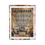 Scotstee Shop - Personalized Gift Letter To My Husband Perfect Gift For Boy Gifts Fleece Blanket
