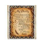Scotstee Shop - Fleece Blanket - My Daddy You Made Be Out Of My Sight Father Day Gifts Fleece Blanket
