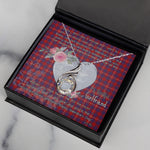 Rising Phoenix Necklace - Valentine Necklace Clan Hamilton Modern Tartan Gift for Girlfriend, Gift for My Wife Rising Phoenix Necklace