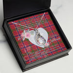 Rising Phoenix Necklace - Valentine Necklace Clan MacRae Tartan Gift for Girlfriend, Gift for My Wife Rising Phoenix Necklace