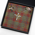 To My Beautiful Soulmate Necklace In Your Eyes I Have Found My Home Clan MacGillivray Ancient Tartan Cross Dancing Necklace