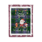 Personalized Gift Tartan Plaid Blanket Clan Wishart Hunting With Funny Santa Snowman Reindeer Merry Christmas Fleece Blanket, Home Living Room, Plaid Blanket, Tartan Blanket, Scottish Blanket, Buffalo fleece blanket, Christmas Blanket
