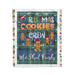 Personalized Gift Tartan Plaid Blanket Clan MacPhail With Christmas Cookie Baking Crew Christmas Gift Blanket, Plaid Blanket, Christmas Fleece Blanket, Christmas Blanket, Tartan Blanket, Scottish Blanket, Scotland Blanket, Family Name Blanket, Custom Blanket, Personalized Blanket