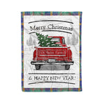 Tartan Blanket Vintage Red Truck with Christmas Tree Family Scottish Clan US Marine plaid blanket, red plaid blanket, buffalo plaid blanket, green plaid blanket, plaid fleece blanket, blue plaid blanket, red tartan blanket, tartan plaid blanket, black and white plaid blanket, , christmas plaid blanket, orange plaid blanket, tartan plaid throw blanket, pink plaid blanket, brown plaid blanket, buffalo check blanket