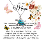Opal Turtle Necklace - Mom Necklace Gift - To My Mom - Gift From Daughter - Mother's Day Necklace