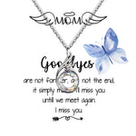 Rising Phoenix Necklace - Mom Necklace - I'll Miss You Untill We Meet Again - Mother's Day Gift