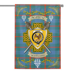 House Flag - Agnew Ancient Irish Shield Celtic Cross Tartan Garden Flag St. Patrick's Day Flag