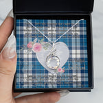 Rising Phoenix Necklace - Valentine Necklace Clan Roberton Tartan Gift for Girlfriend, Gift for My Wife Rising Phoenix Necklace