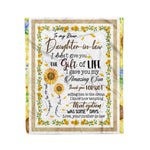 Scotstee Shop - Personalized gift letter to My Daughter in law, Your Mother in law gift fleece blanket