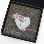 Gift For My Beautiful Girlfriend Necklace Valentine Necklace Clan Outlander Fraser Tartan Cross Dancing Necklace Scottish Tartan Jewelry