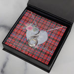 Rising Phoenix Necklace - Valentine Necklace Clan Meikle Tartan Gift for Girlfriend, Gift for My Wife Rising Phoenix Necklace