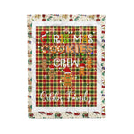 Personalized Gift Tartan Plaid Blanket Clan Gibbs With Christmas Cookie Baking Crew Christmas Gift Blanket, Plaid Blanket, Christmas Fleece Blanket, Christmas Blanket, Tartan Blanket, Scottish Blanket, Scotland Blanket, Family Name Blanket, Custom Blanket, Personalized Blanket