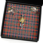 To My Beautiful Soulmate Sunflower Necklace In Your Eyes I Have Found My Home Clan MacDuff Ancient Tartan Jewelry For Girlfriend, Tartan Sunflower Pendant Necklace, Scottish Tartan Jewelry, valentine necklace, necklace girlfriend, necklace for wife, cute necklaces for girlfriend, jewelry for girlfriend, to my soulmate necklace, to my future wife necklace