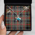 Sea Turtle Necklace To My Beautiful Soulmate Necklace In Your Eyes I Have Found My Home Clan Stewart High Stewards Tartan Blue Turtle Necklace, Valentine Necklace Gift for Girlfriend Clan Mitchell Ancient Tartan Sunflower Pendant Necklace, Scottish Tartan Jewelry, valentine necklace, necklace girlfriend, necklace for wife, cute necklaces for girlfriend, jewelry for girlfriend, to my soulmate necklace, to my future wife necklace