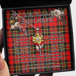 To My Beautiful Soulmate Sunflower Necklace In Your Eyes I Have Found My Home Clan Brodie Modern Tartan Jewelry For Girlfriend
